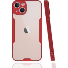 Kzy Apple iPhone 13 Mini Kılıf Kamera Korumalı Colorful Kapak - Kırmızı