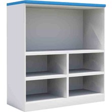 Woody Life 5 Raflı Dolap Çocuk Odası Anaokulu Kreş Deniz Temalı