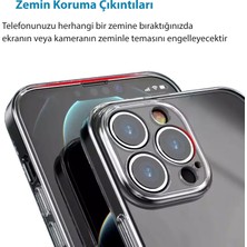 CepStok Apple iPhone 13 Pro (6.1") Kılıf 3D Kamera Lens Korumalı Tıpalı Şeffaf Silikon