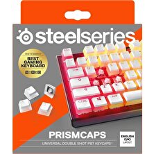 Steelseries Prism Caps Beyaz Tuş Takımı Uk