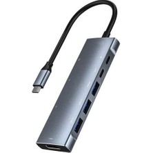 Mobitell 9in1 Typec To Hdtv 3xusb 3.0 Typec Pd Sd/tf Audio Çevirici