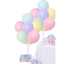 Bal10 Dünyası 2'li Balonlu Stand Set 14 Adet Karışık Balon