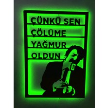 Dekoraven Müslüm Gürses Rgb Kumandalı 16RENKLI LED Işıklı Tablo