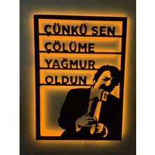 Dekoraven Müslüm Gürses Rgb Kumandalı 16RENKLI LED Işıklı Tablo