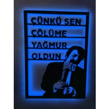 Dekoraven Müslüm Gürses Rgb Kumandalı 16RENKLI LED Işıklı Tablo