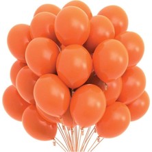 Bal10 Dünyası Turuncu Pastel Balon 30 Adet