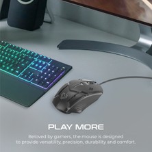 Vertux Sensei Ergonomik Optik USB Kablolu 3200 DPi LED Mouse