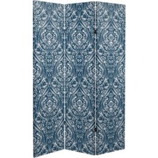 VeraStore Soyut 3 Kanatlı Oda Bölücü Çift Taraflı Kanvas Paravan