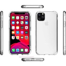 Tria Iphone 12 ve 12 Pro Uyumlu Köşeleri Darbe Korumalı Şeffaf Antishock Silikon Telefon Kılıfı Şeffaf