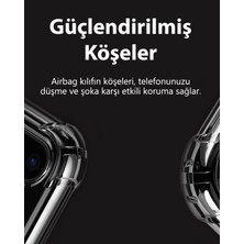 Tria Iphone 12 ve 12 Pro Uyumlu Köşeleri Darbe Korumalı Şeffaf Antishock Silikon Telefon Kılıfı Şeffaf