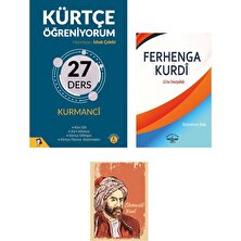 Dara Yayınları Kürtçe Öğreniyorum - Kürtçe Sözlük - Ferheng - Kürtçe Öğrenme Seti