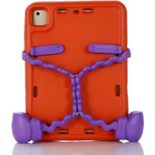 Canpay Apple iPad Air 2 9.7" Uyumlu Tutma Kollu Standlı Yüksek Koruma Çocuk Tablet Kılıfı