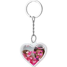 Birlik Fotoğrafçılık Birlik Kalp Anahtarlık Kar Küresi Pleksi Özelleştirilebilir Model 5013KK