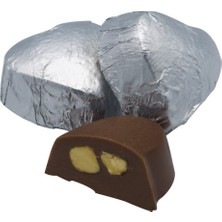 Adnan Efendi Gümüş Yaldızlı Mini Kalp Çikolata Antep Fıstıklı