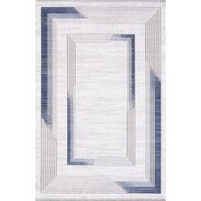 Artemis Halı Dior 6404A Kemik Mavi Modern Desen Makine Halısı