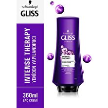 Gliss Intense Therapy Şampuan 500 ml x 2 Adet + Saç Kremi 360 ml + Mor Makyaj Çantası Hediyeli