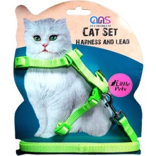 Ans Lüks Gato Kedi Göğüs Takım Tasması Yeşil