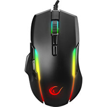 RaMPage SMX-R45 ORBIT RGB Ledli Makrolu 6400 DPi Drag Click Gaming Pro Oyuncu Mouse