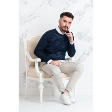 Ecer Slimfit Sıfır Yaka Ince Erkek Triko Kazak