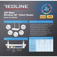 Redline RL-WR3200 Router 300 Mbps Wiresless Ap/router 417011