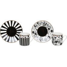 Lucky Art Milana Bone 6lı 80CC Kahve Fincan Seti Lyhd 377