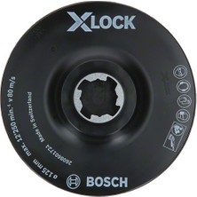 Bosch - X-Lock - Scm Merkez Delikli Taban 125 mm  2608601724