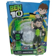 Ben 10 Oyuncak Ben 10 Figür  ve Üstüne Figür Takılan Sesli ve Işıklı  Omnitrix Saat