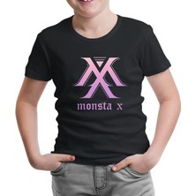 Monsta x - Mx Siyah Çocuk Tshirt