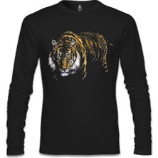 Kaplan Siyah Erkek Sweatshirt
