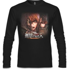 Llord T-Shirt Attack On Titan Siyah Erkek SweaT-Shirt