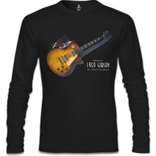 Gitar - Gibson - 1959 Siyah Erkek Sweatshirt