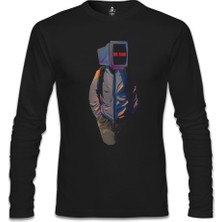 Mr. Robot Siyah Erkek Sweatshirt