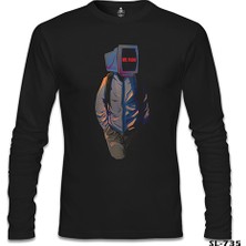 Mr. Robot Siyah Erkek Sweatshirt