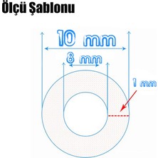 Badem10 3 METRE Şeffaf Terazi Hortumu İç Çap 8 mm Termosifon Otomobil Kapı Fitili