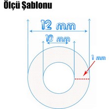 Badem10 5 METRE Şeffaf Terazi Hortumu İç Çap 10 mm Termosifon Otomobil Kapı Fitili