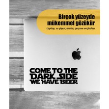 Stickrmarket | Star Wars Come To The Dark Side | Araba Laptop Duvar Folyo Sticker 15 x 4,5 cm