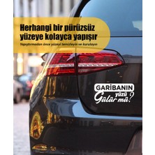 Stickrmarket | Garibanın Yüzü Gülür Mü | Araba Laptop Duvar Folyo Sticker 10 x 5 cm