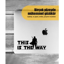 Stickrmarket | Star Wars This Is The Way | Araba Laptop Duvar Folyo Sticker 10 x 5 cm