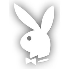 Sticker Usta | Playboy Amblem | Araba Laptop Duvar Folyo Sticker 5 x 7,5 cm