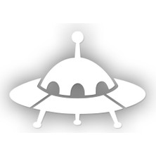 Stickrmarket | Ufo | Araba Laptop Duvar Folyo Sticker 10 x 7 cm