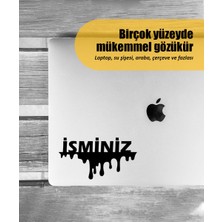 Stickrmarket | Isim Soyisim Akan Sıvı | Araba Laptop Duvar Folyo Sticker 10 x 5 cm