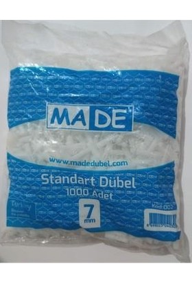 Made Plastik Dübel 7 mm ( 1000 Li )