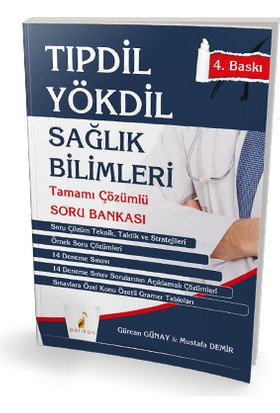Pelikan Yayınları Tıpdil Yökdil Sağlık Bilimleri Tamamı Çözümlü Soru Bankası