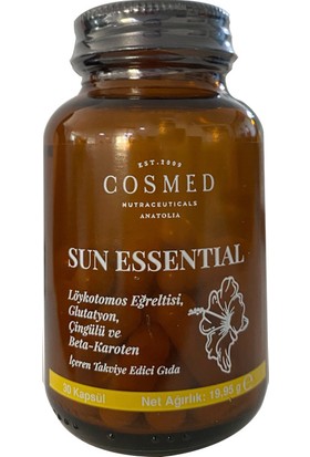 Cosmed Sun Essential Takviye Edici Gıda 30 Kapsül