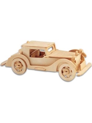 Pazarız 3D Ahşap Puzzle Yapboz Maket Araba Boyanabilir