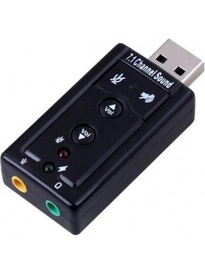 Concord C841 7.1 3D Sound USB Ses Kartı Yüksek Ses Kalitesi ile 7+1 Kanal Desteği