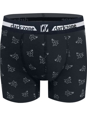 Darkzone Desenli Lacivert Erkek Boxer