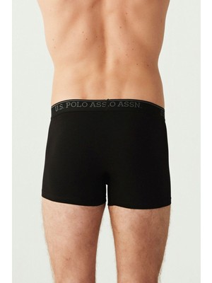 U.s. Polo Assn. 80304 Erkek Siyah-Antrasit-Siyah 3'lü Boxer