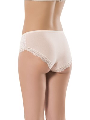 Anıt Lingerie Anıt 3458 Karışık Renkli 10 Adet Kadın Devore Paçası Kule Dantel Bato Külot