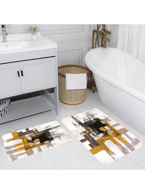 Rovigo Home Dijital Baskılı 2'li Banyo Paspas Takımı RVG5198